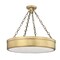 Z-Lite Anders Semi Flush Mount, 3-Light, 22 In.W x 21.25 In.H, Rubbed Brass/marbling 1944SF22-RB-LED - alternate 7